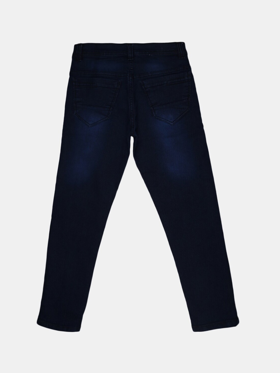 

V-Mart Boys Blue Solid Cotton Regular Fit Jeans