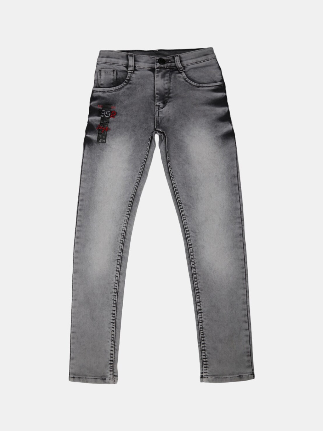 

V-Mart Boys Grey Heavy Fade Cotton Stretchable Jeans