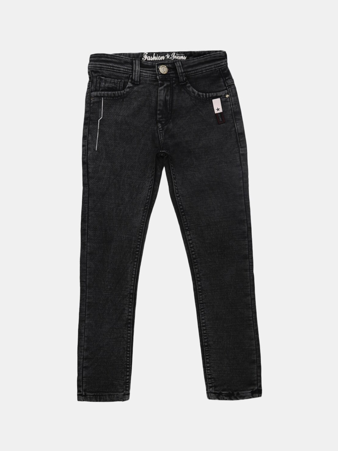 

V-Mart Boys Black Cotton Clean Look Stretchable Jeans