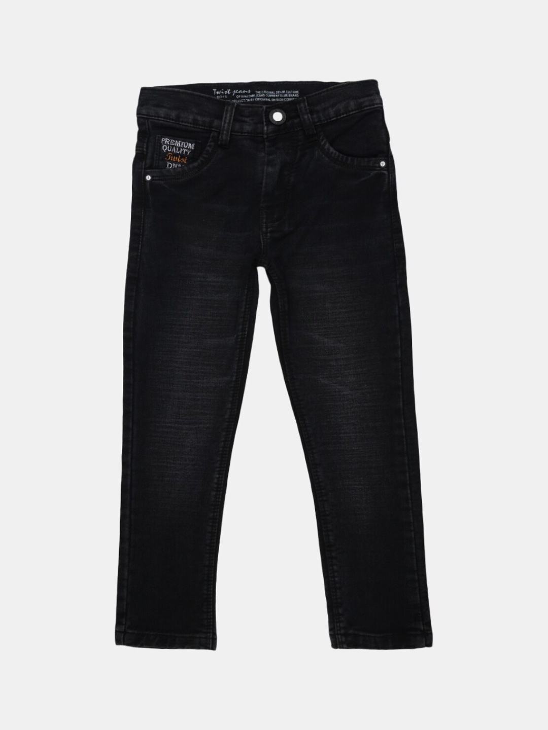 

V-Mart Boys Black Cotton Stretchable Jeans