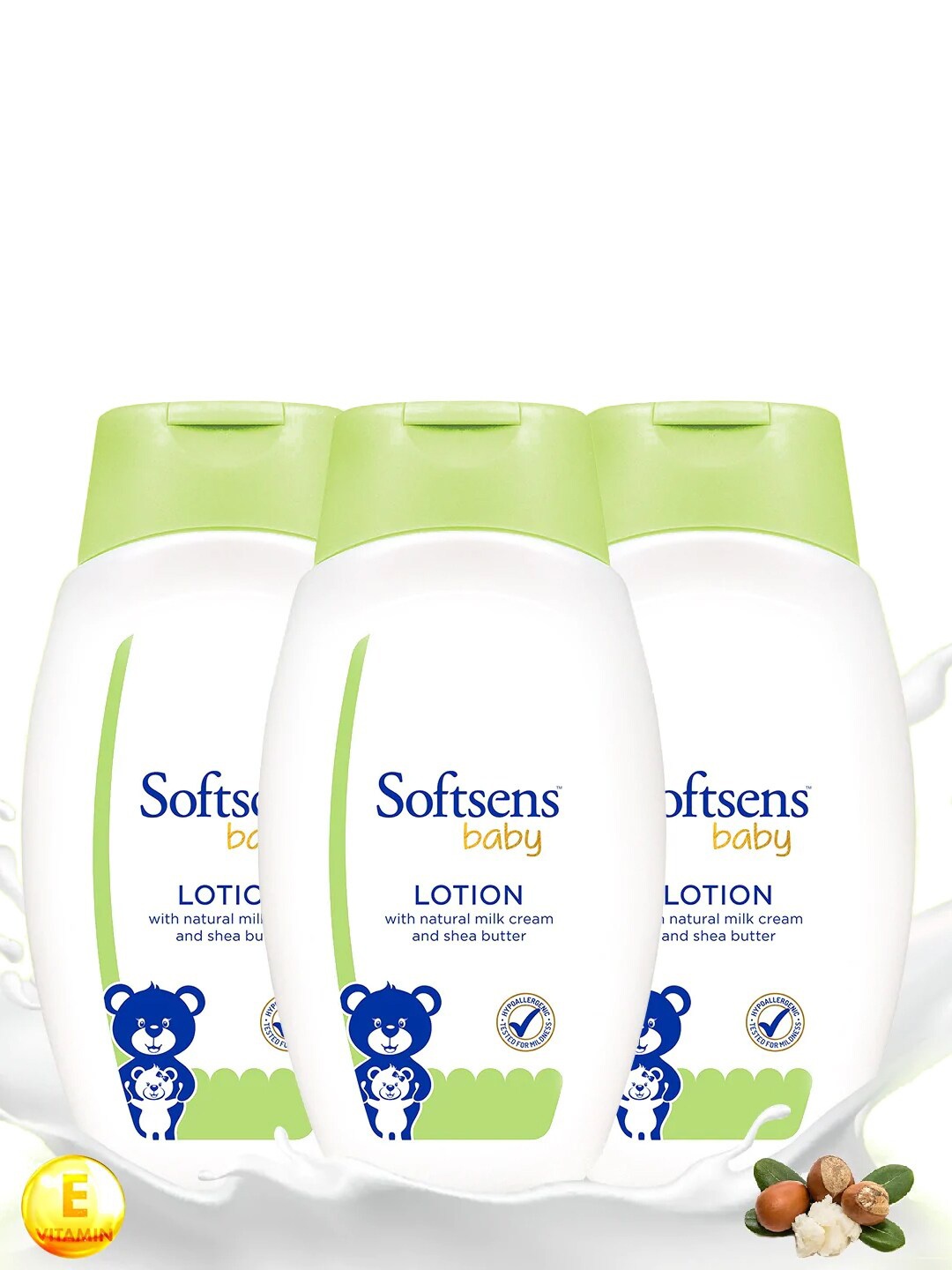 

Softsens Baby Natural Milk Cream & Shea Butter Face & Body Lotion 600ml, White