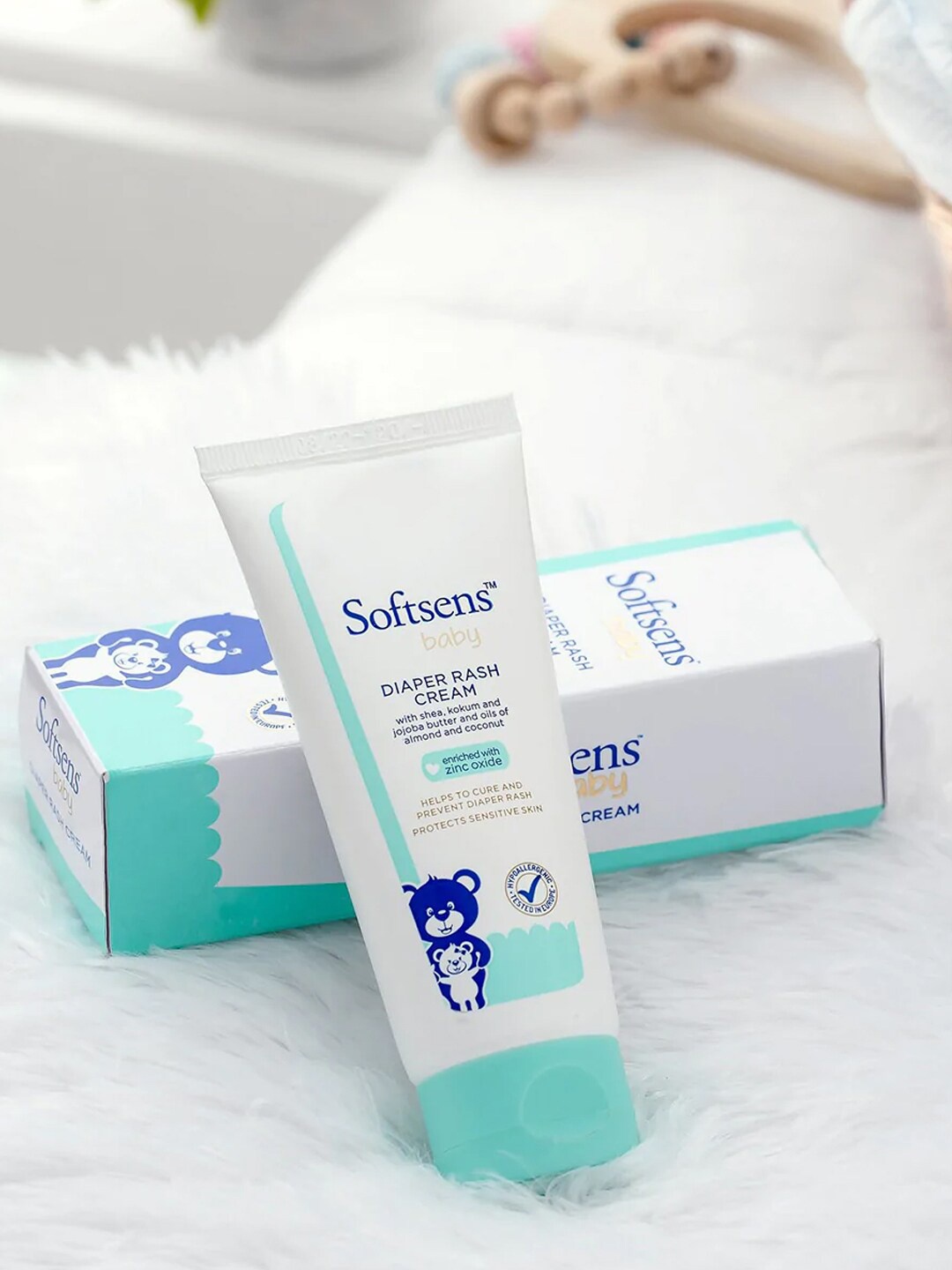 

Softsens Set Of 2 Enriched with Zinc Oxide Baby Diaper Rash Cream 100g, White