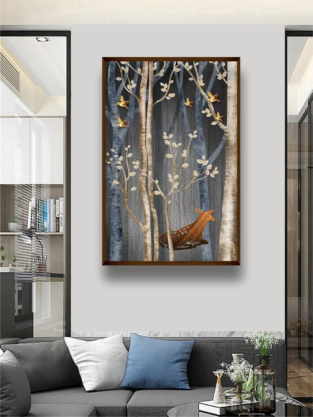 

The Art House Black, White & Brown Printed Canvas Wall Art