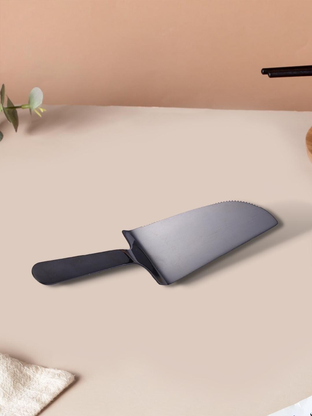 

Nestasia Black Solid Metal Cake Server