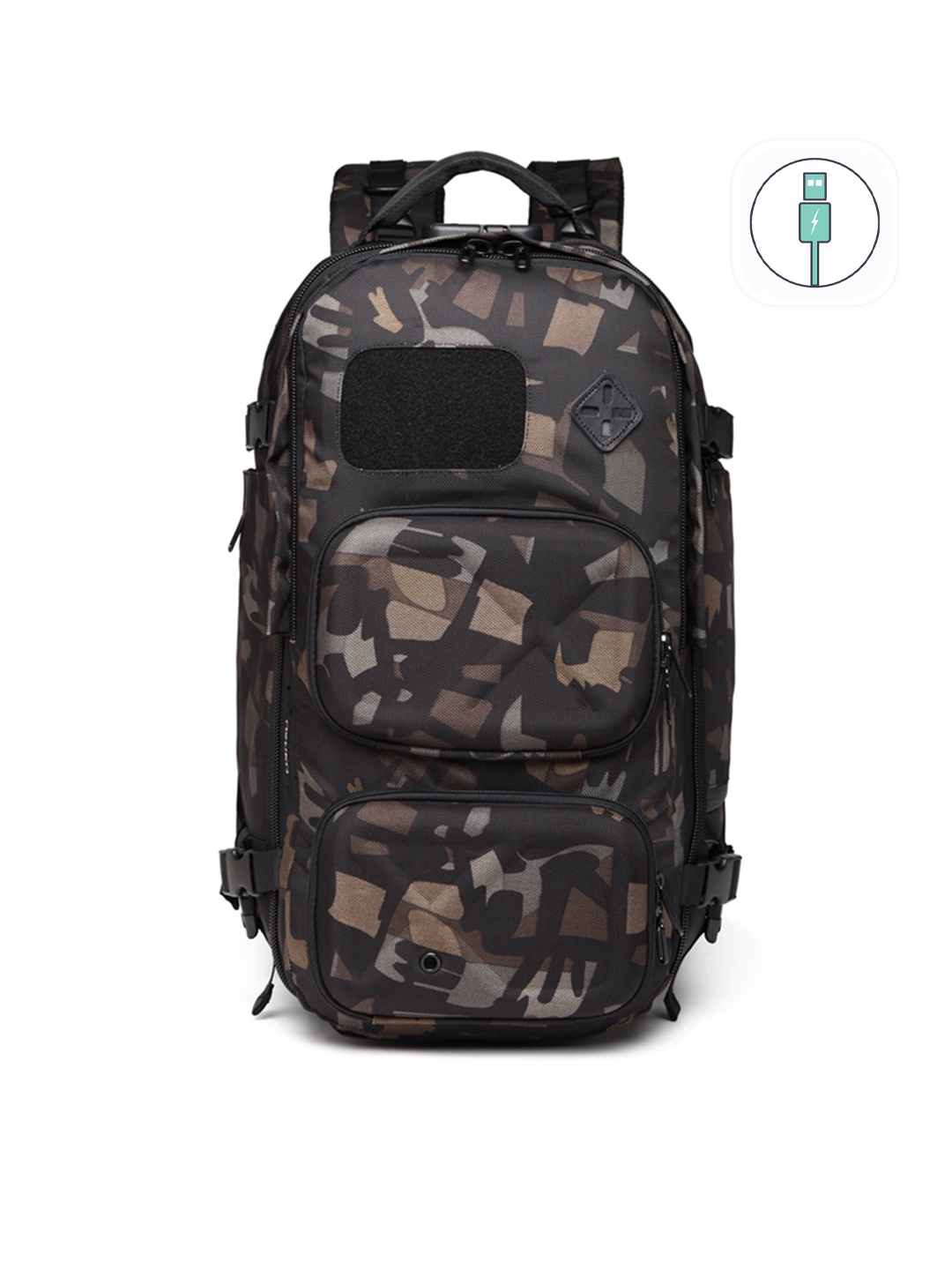 

OZUKO TERRA VIRTUOSA Range Camouflage One Size Soft Backpack, Black