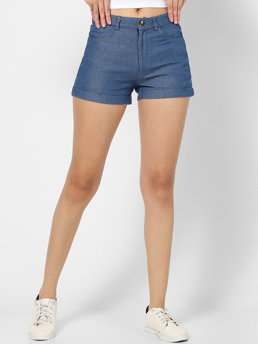 

VASTRADO Women Blue Cotton Shorts