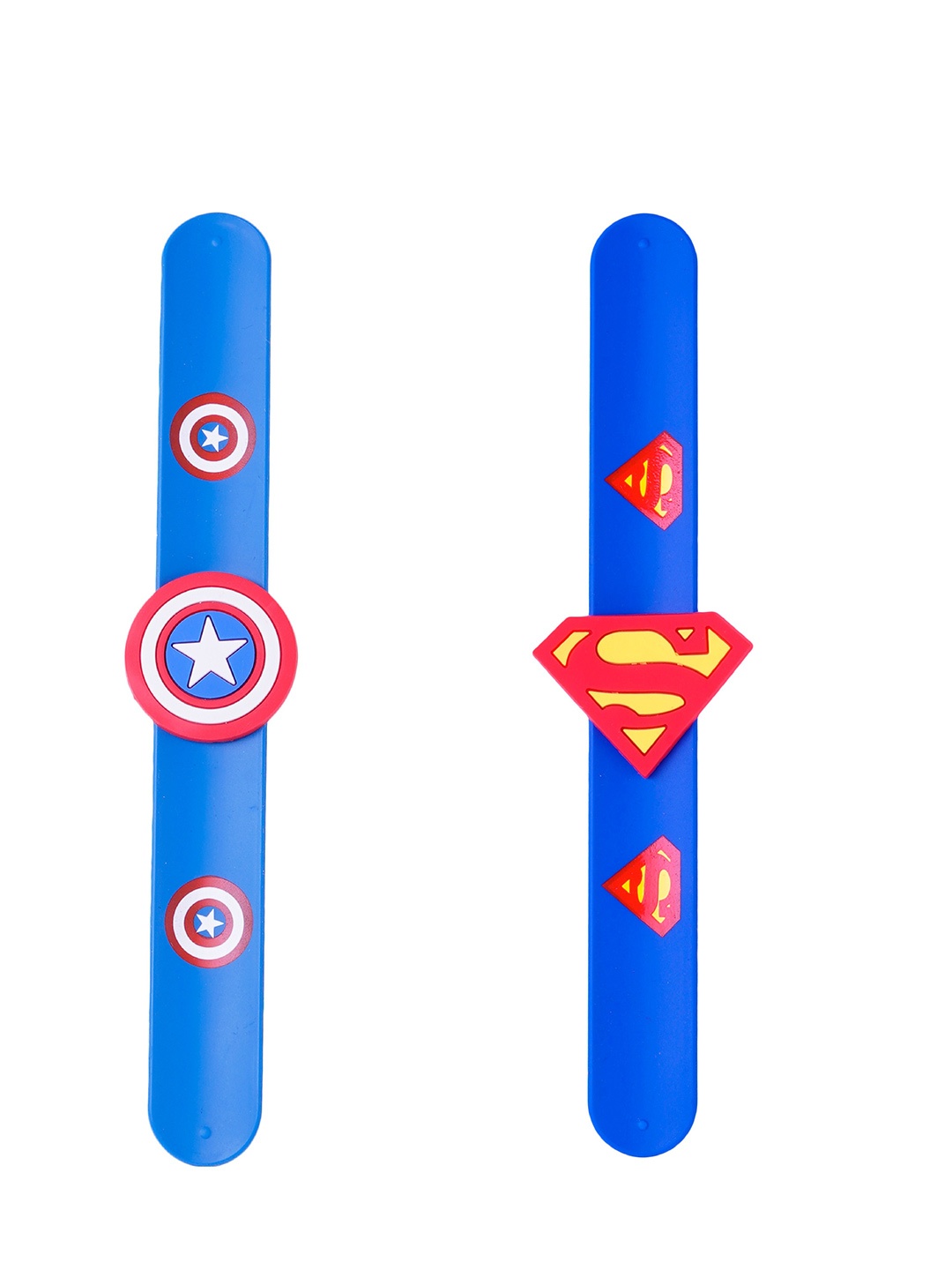 

EL REGALO Boys Pack Of 2 Blue & Red Wraparound Bracelet
