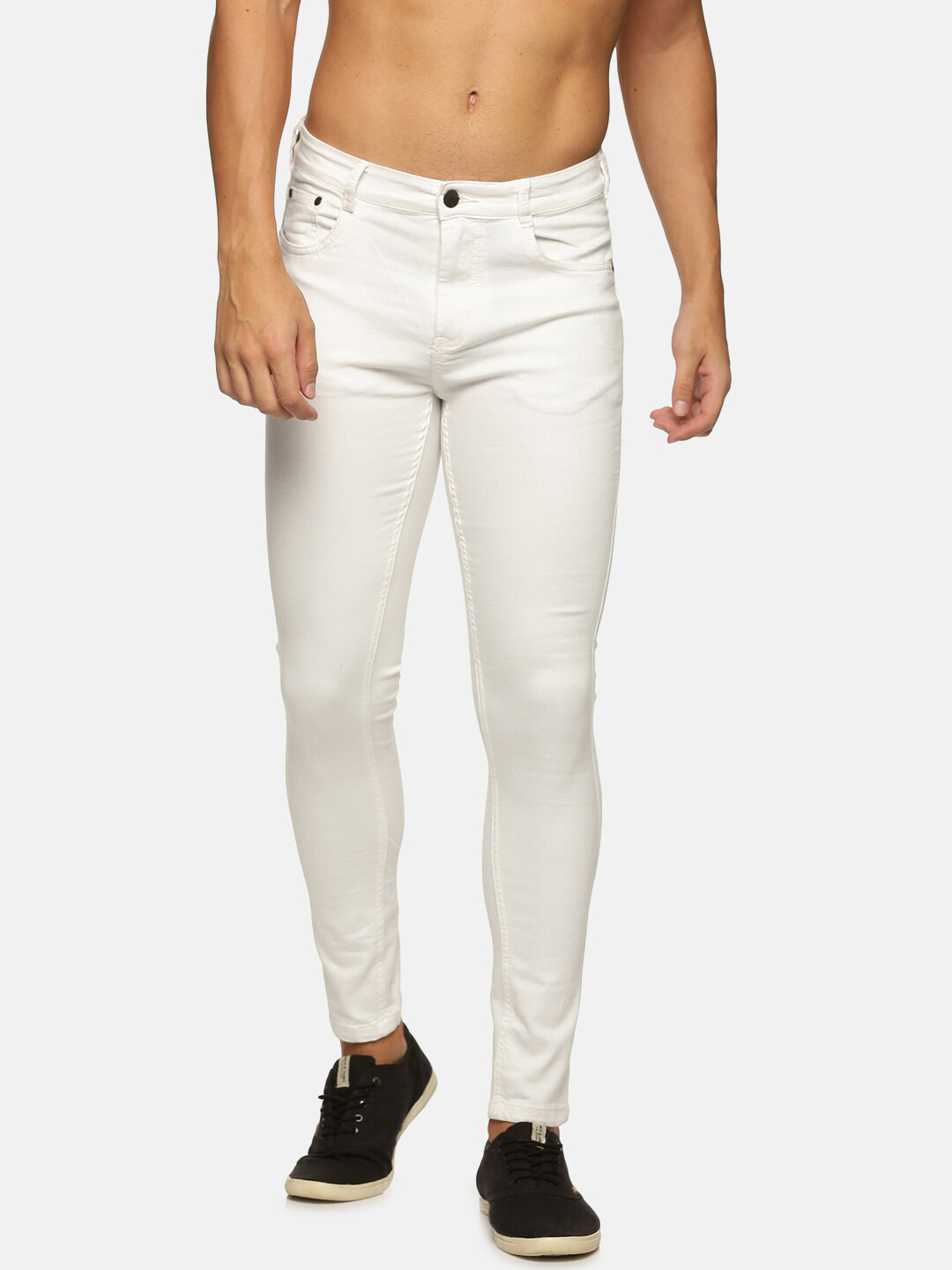 

IMPACKT Men White Skin Tight Skinny Fit Stretchable Jeans