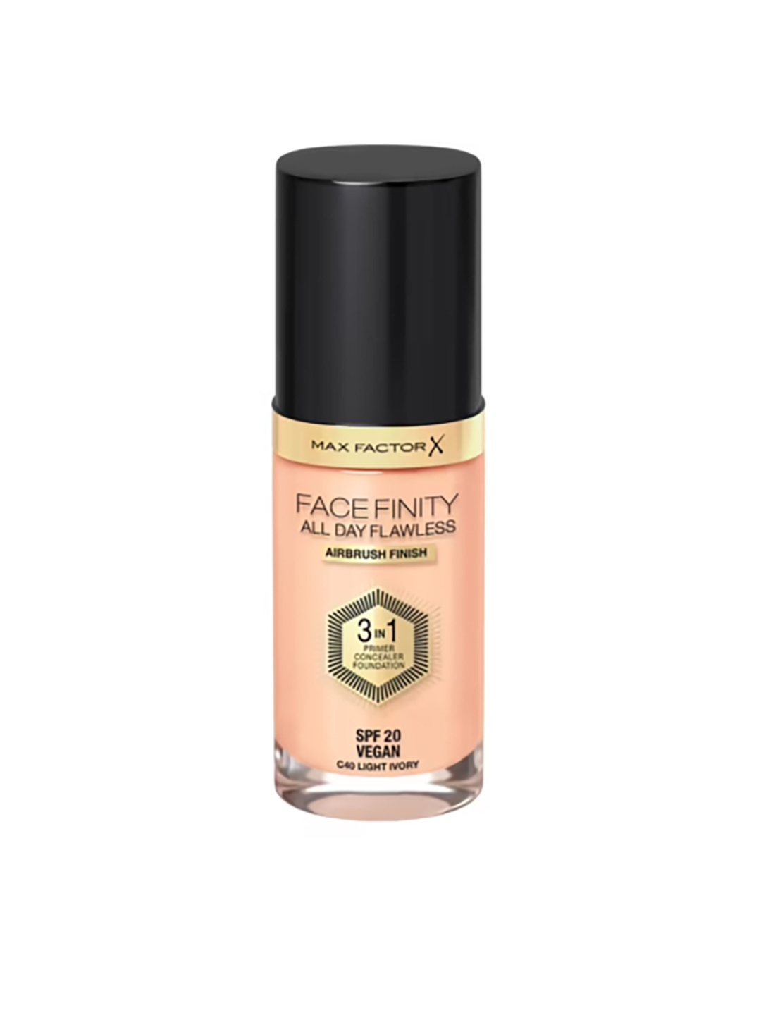 

Max Factor Facefinity All Day Flawless Foundation - Light Ivory - 30 ml, Beige