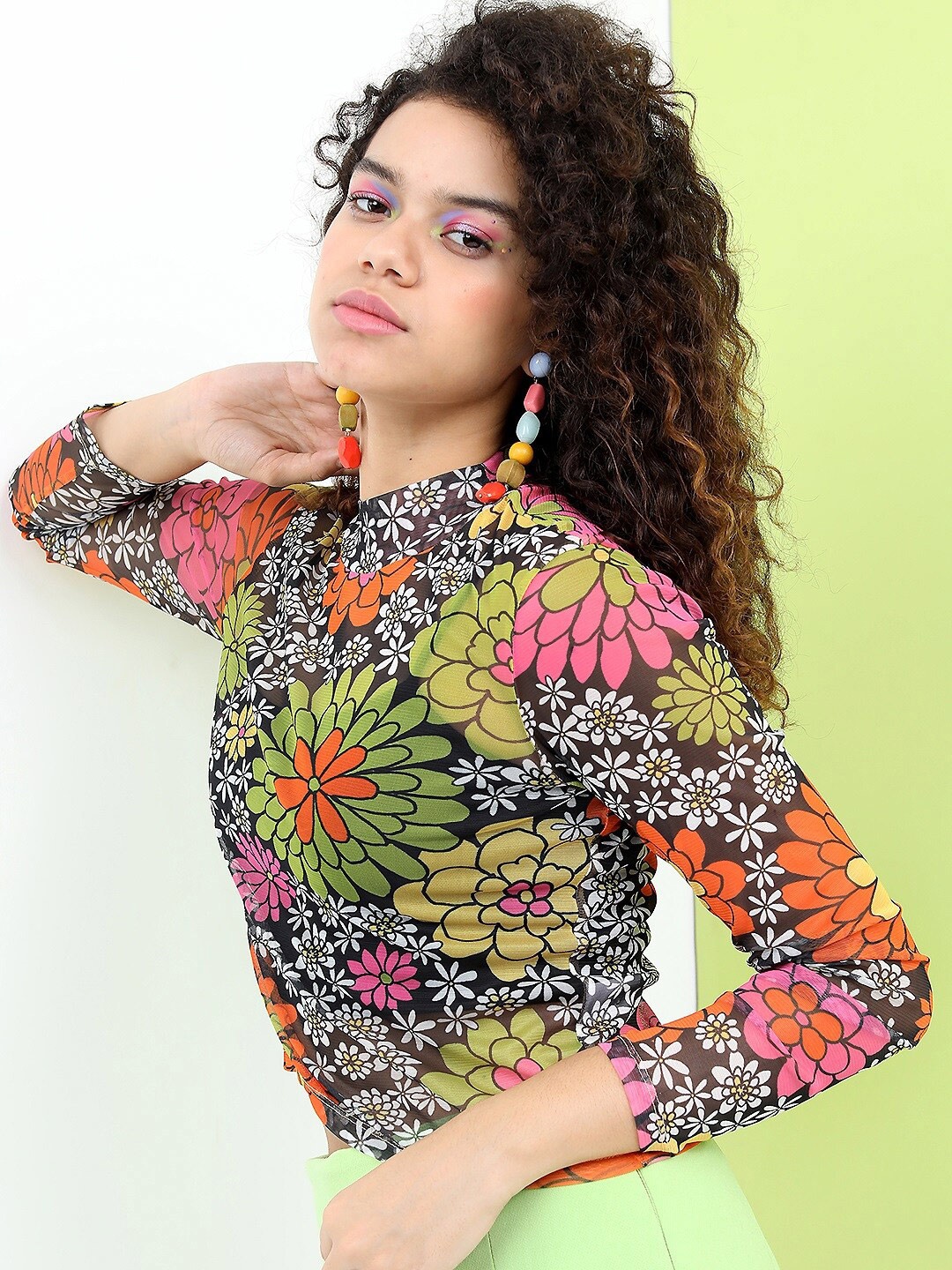 

Tokyo Talkies Women Multicoloured Floral Print Top, Multi