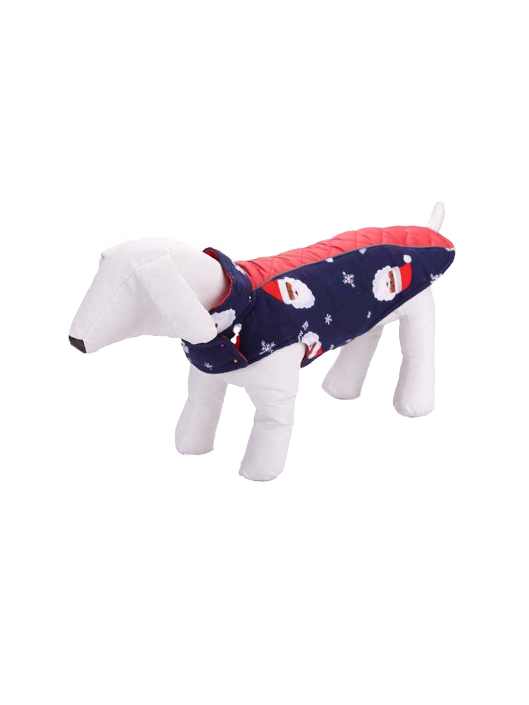 

Lulala Blue & Red Printed Cotton Dog Jacket
