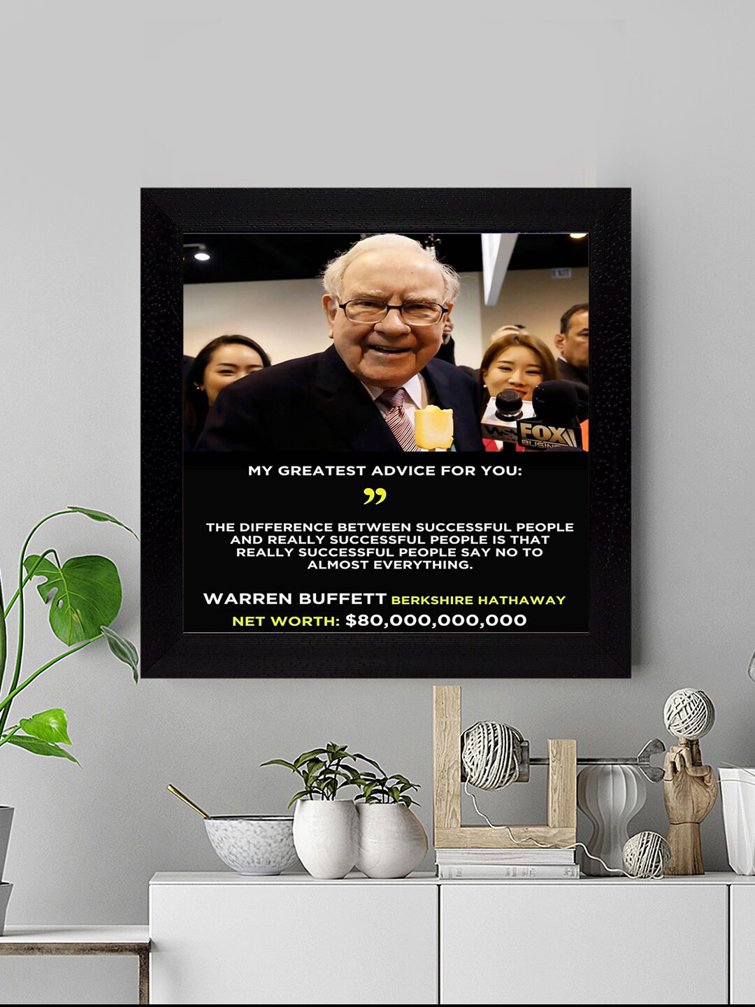 

Gallery99 Successful People By Warren Buffett Wall Art, Black