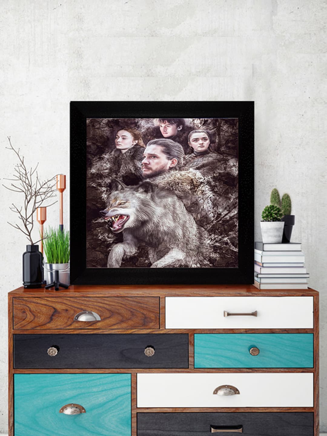 

Gallery99 Game of Thrones Textured Paper Wall Art, Brown