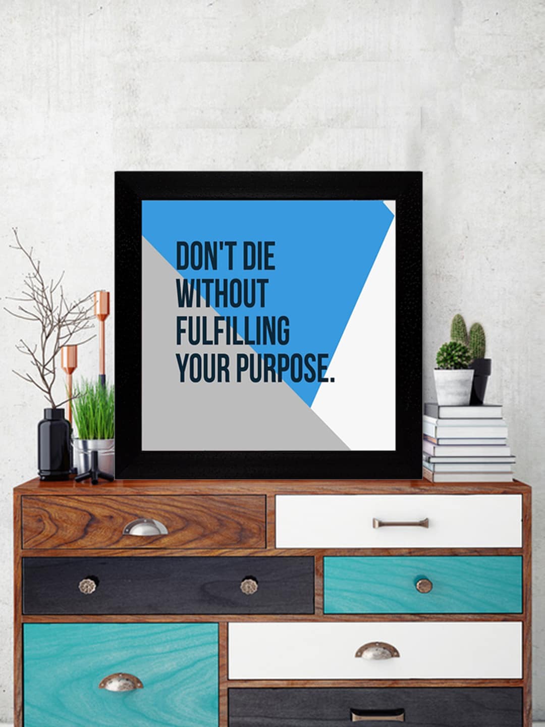 

Gallery99 Motivational Quotes Wall Art, Blue