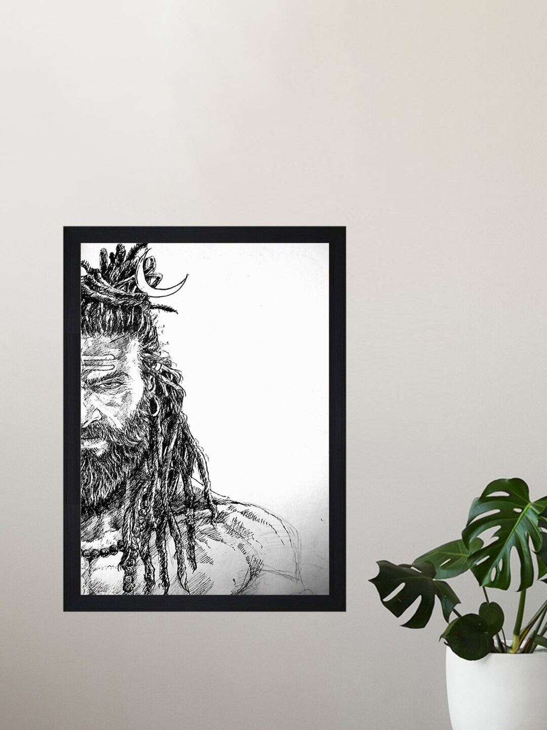 

Gallery99 Half Shiva Wall Art, White