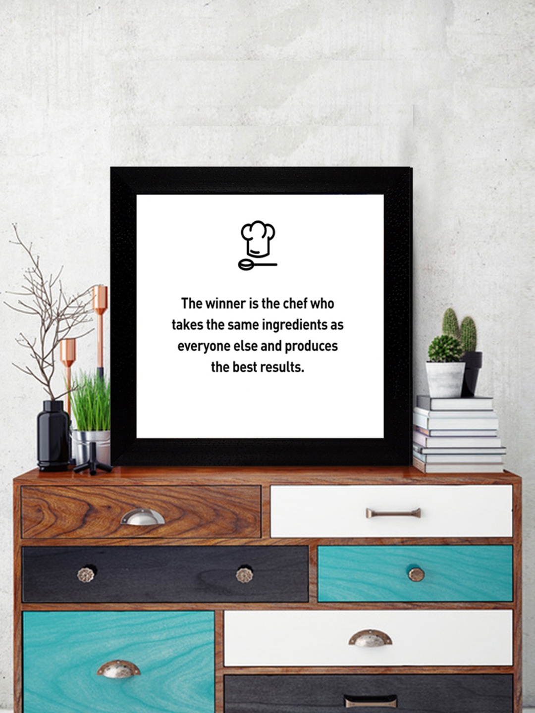 

Gallery99 The Winner Textured Paper Framed Wall Art, White