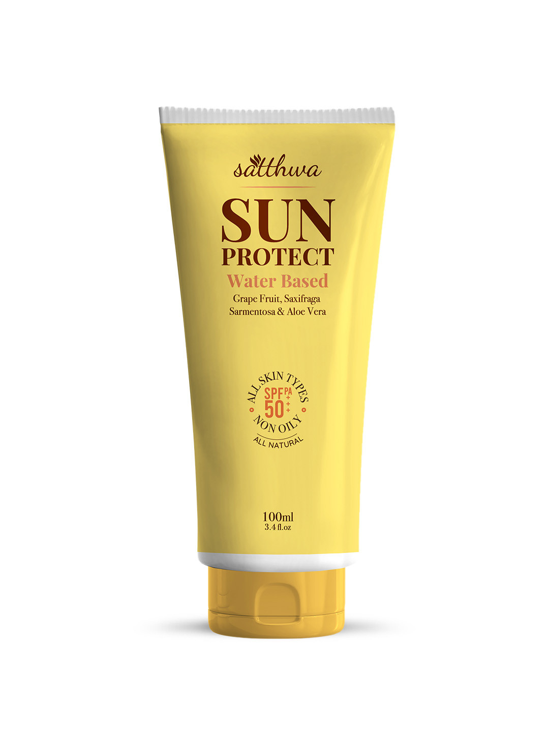 

Satthwa Yellow Sun Protect SPF 50 Water Based Sunscreen