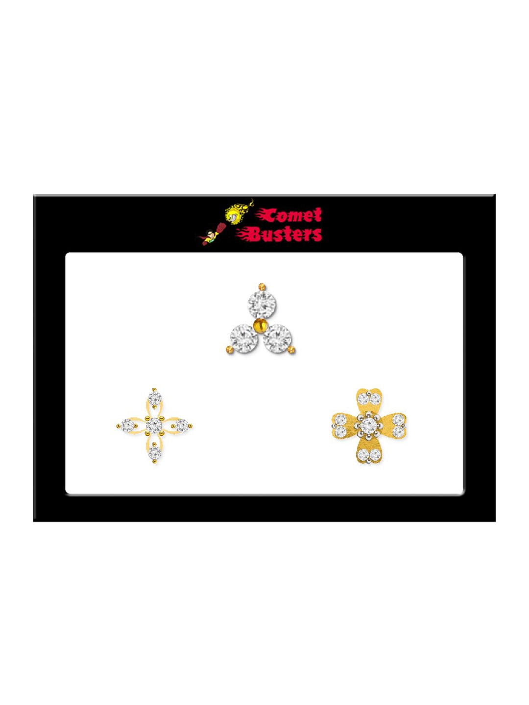 

Comet Busters Woman Gold Fake Nose Stick On Nose Stickers