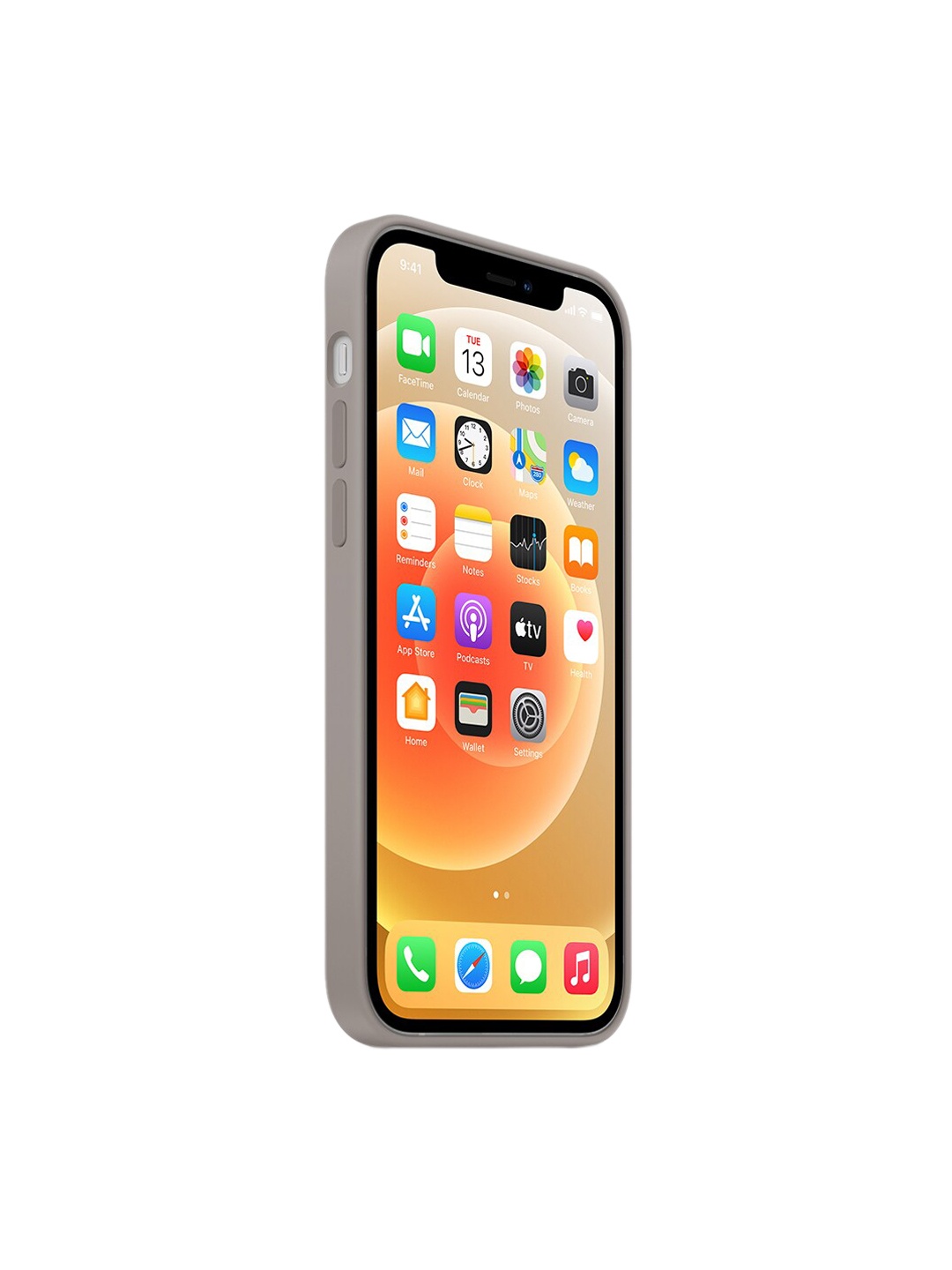 

TREEMODA Grey Solid Silicone Apple iPhone 14 Pro Max Back Case