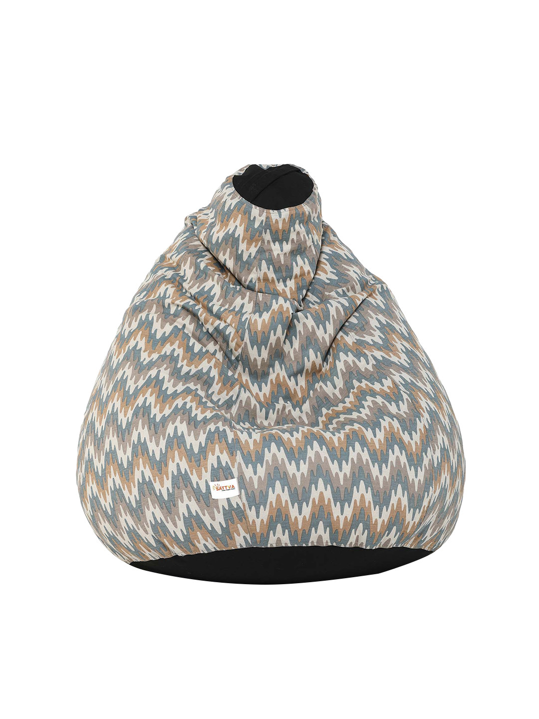 

Sattva beige Printed Bean Bag Cover