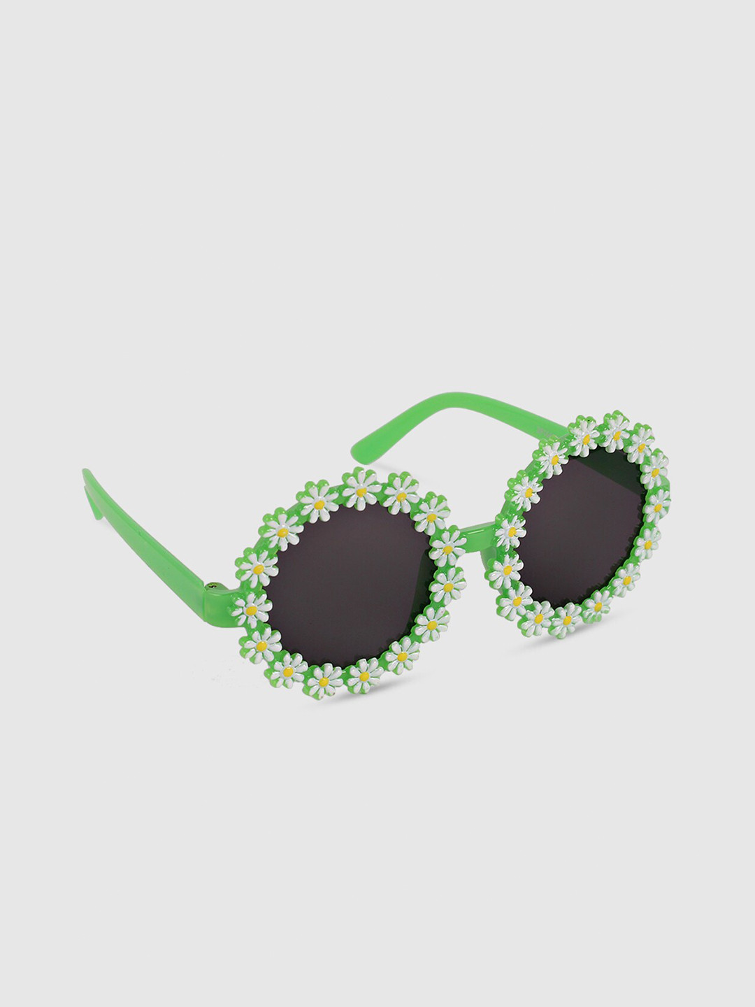 

DukieKooky Girls Black Lens & Green Round Sunglasses with UV Protected Lens