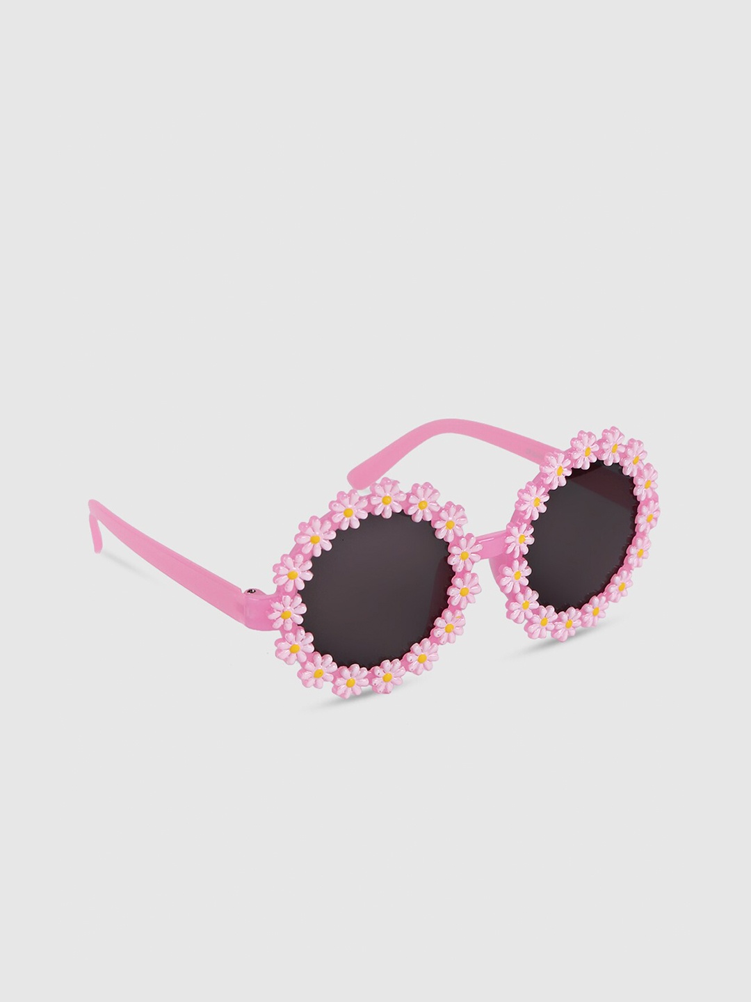 

DukieKooky Girls Black Lens & Pink Round Sunglasses with UV Protected Lens