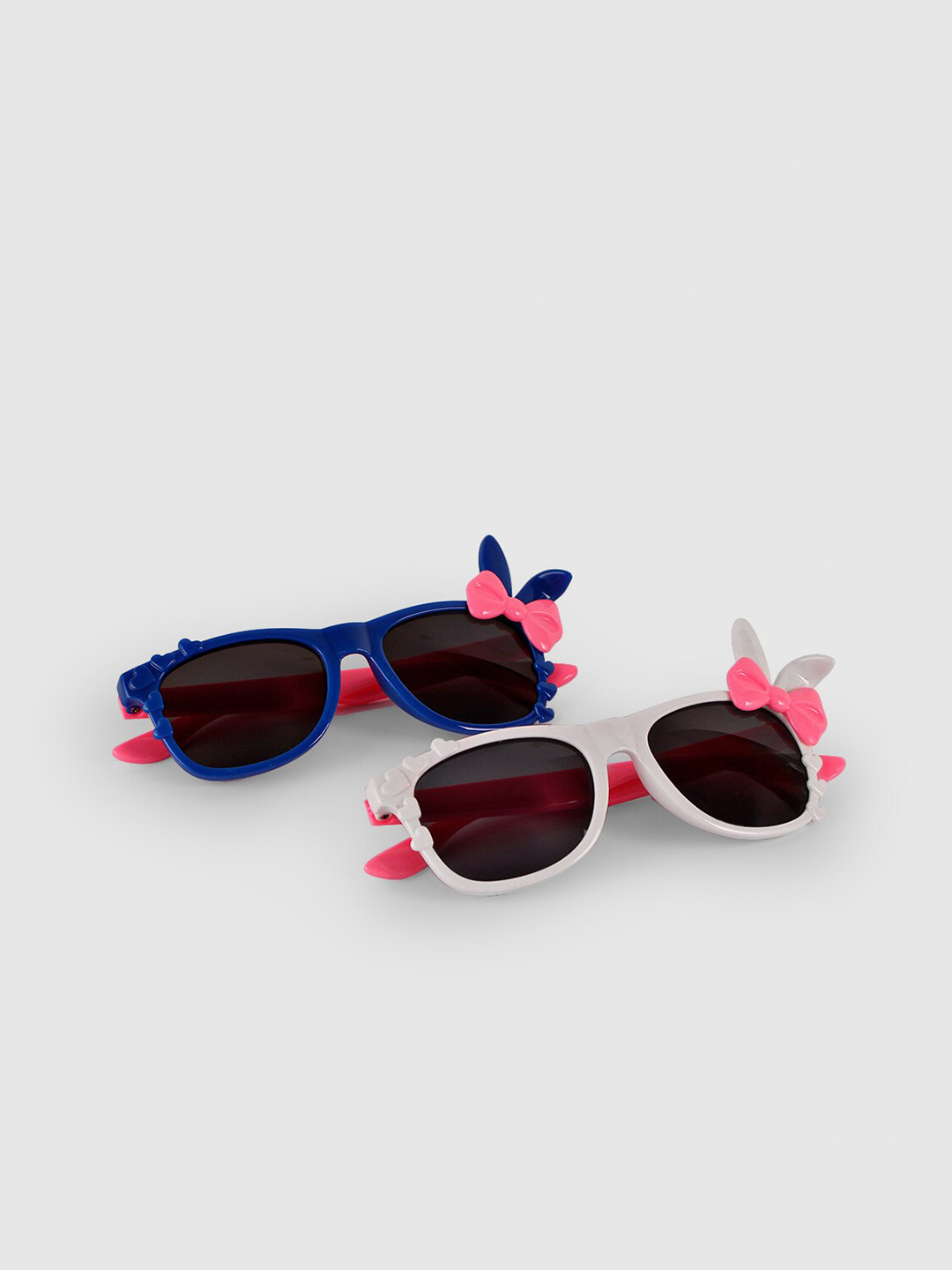 

DukieKooky Girls Black & Blue Pack of 2 Wayfarer Sunglasses with UV Protected Lens