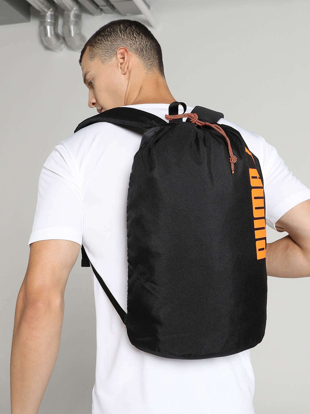 

Puma Unisex Black Brand Logo Day Backpack