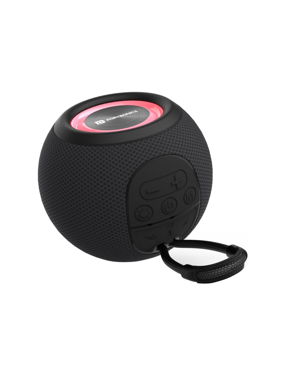 

Portronics Black 5W Bluetooth 5.3 Wireless Speaker With LED Lights