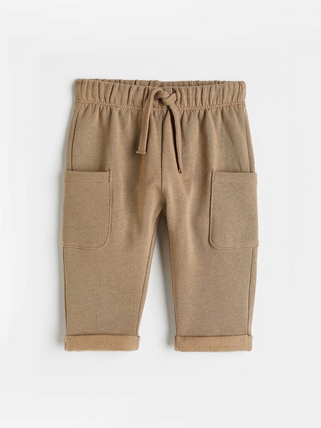 

H&M Boys Solid Cotton Trousers, Beige