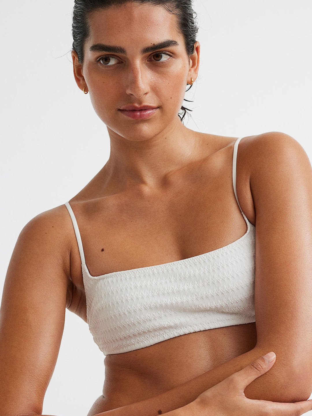 

H&M Women Padded Bikini Top, White