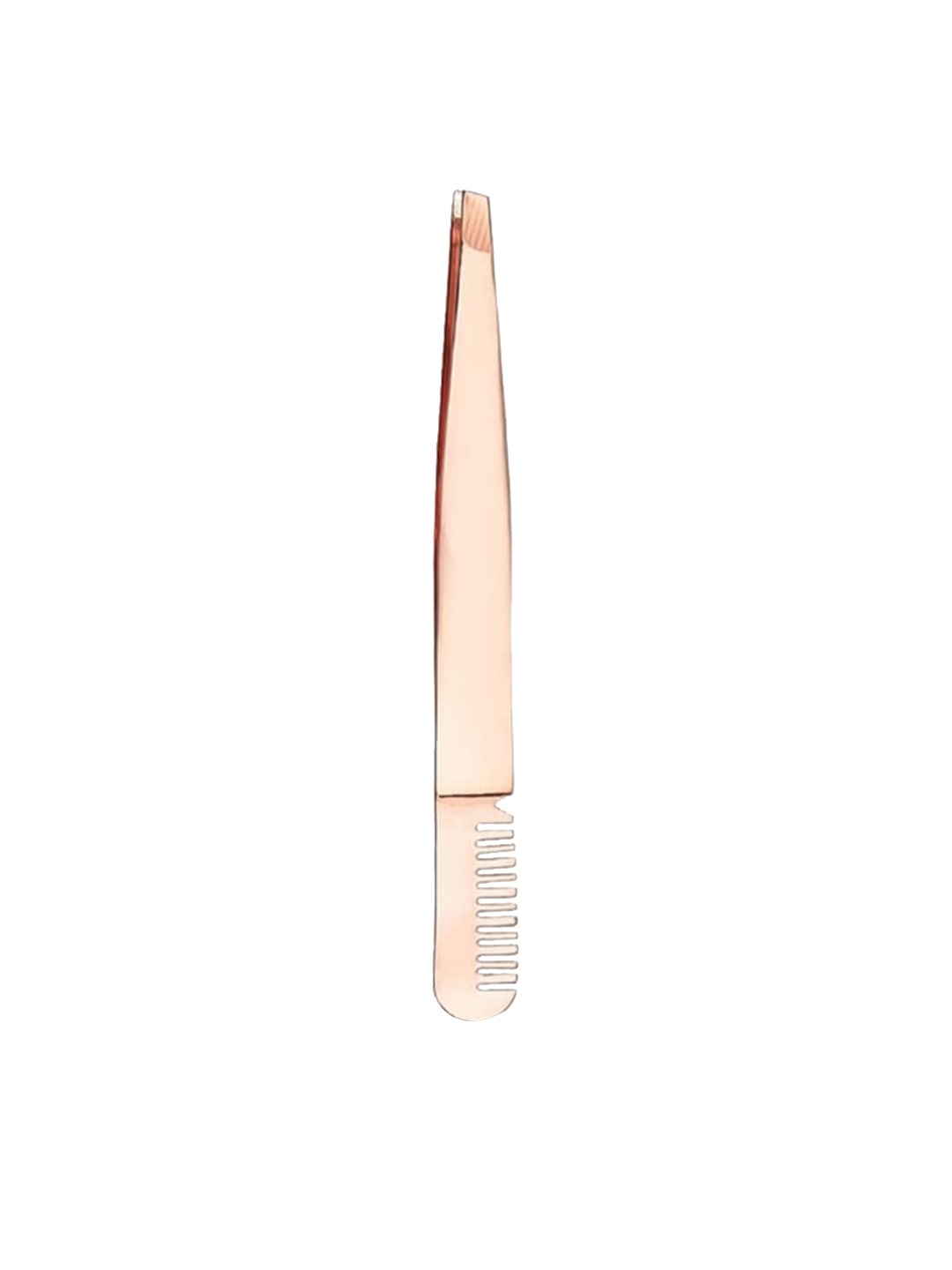 

Sanfe Women 2 In 1 Stainless Steel Ease Tweezer & Comb, Rose gold