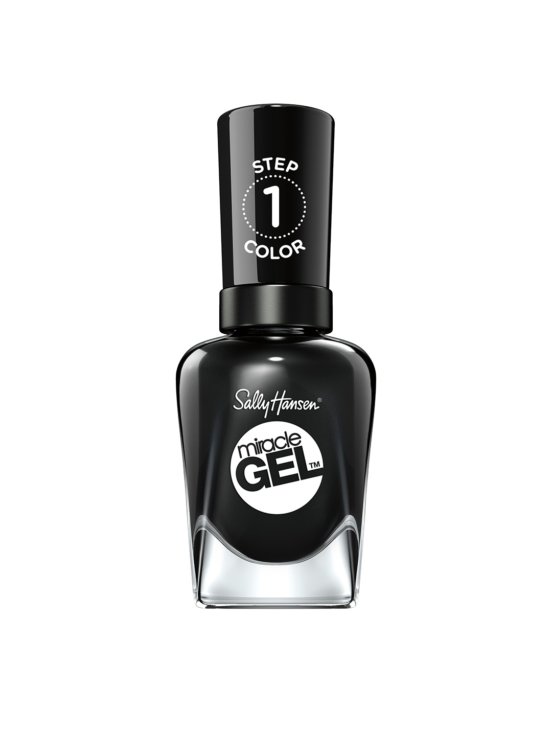 

Sally Hansen Long-Lasting Miracle Gel Nail Polish 14.7 ml - Onyx-pected, Black