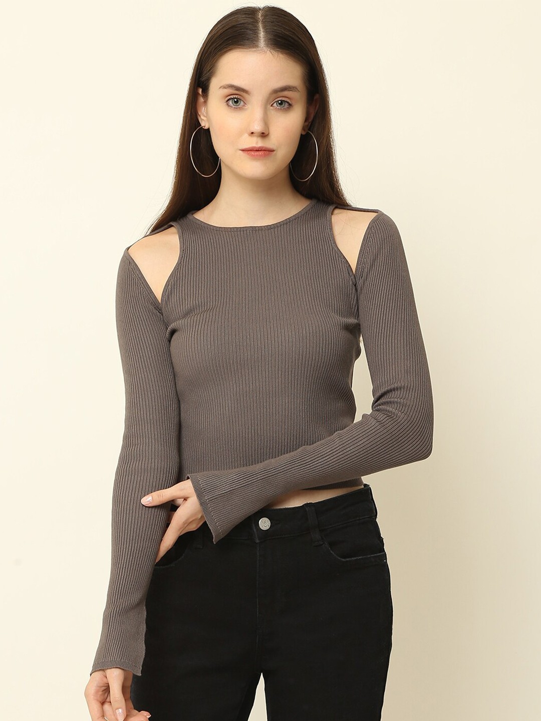 

NoBarr Woman Solid Top, Grey
