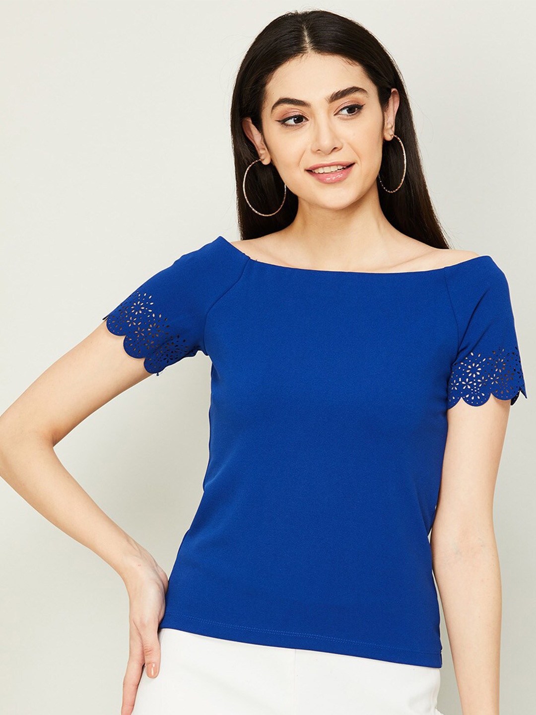 

CODE by Lifestyle Woman Solid Top, Blue