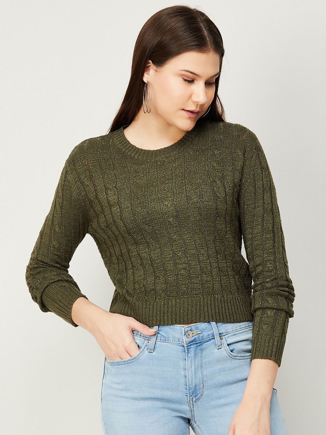 

Ginger by Lifestyle Woman Solid Top, Olive