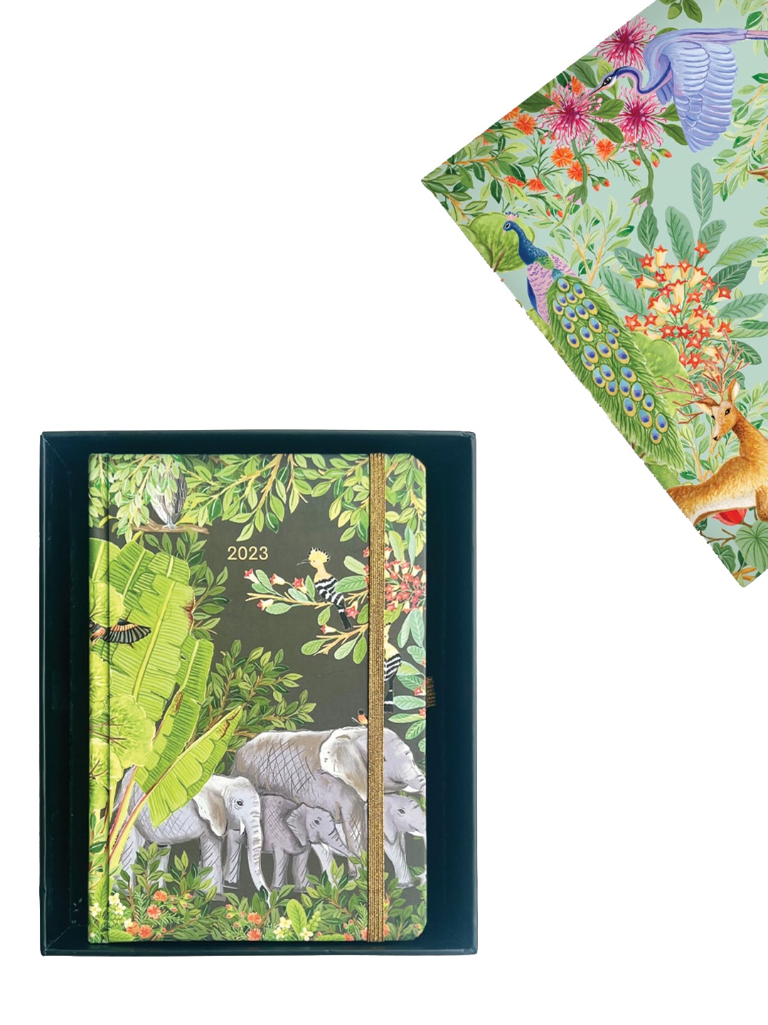 

happywagon Green 2023 Rainforest Hardbound Planner