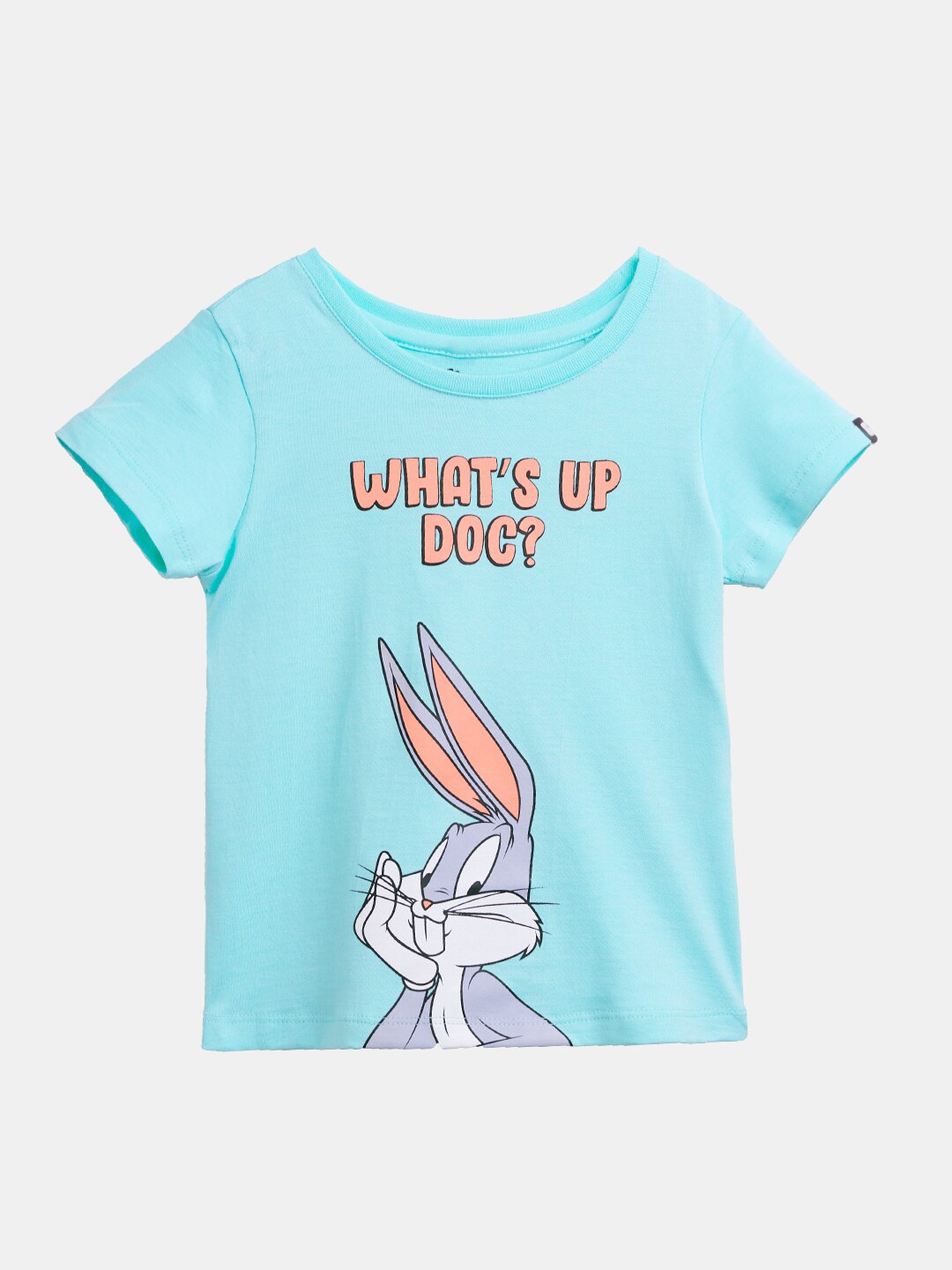 

The Souled Store Girls Blue Looney Tunes Printed Cotton T-shirt