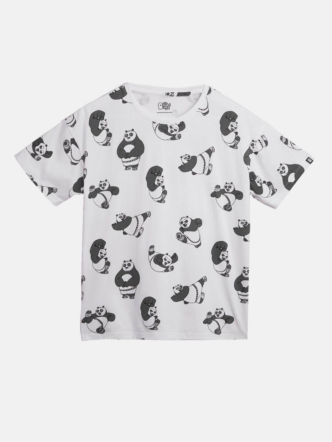 

The Souled Store Boys Grey Printed Oversized Cotton T-shirt