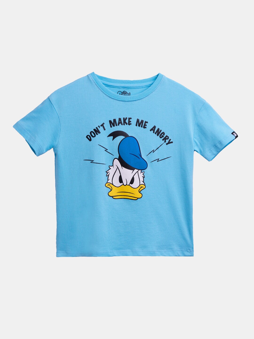 

The Souled Store Boys Blue Donald Duck Printed Oversized Cotton T-shirt