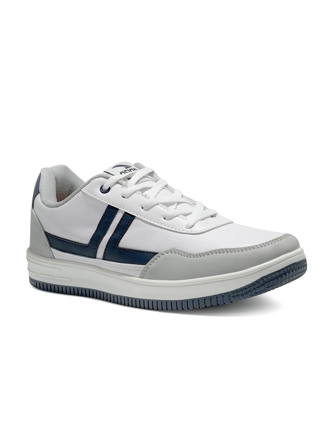 

ASIAN Men White Colourblocked Synthetic Lace-Up Sneakers