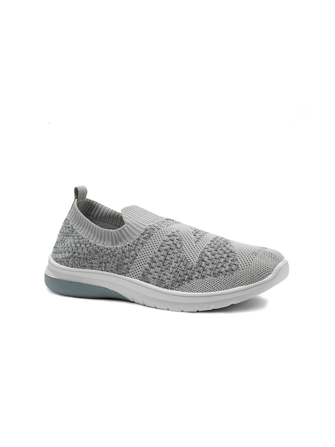 

ASIAN Women Grey Woven Design Slip-On Sneakers