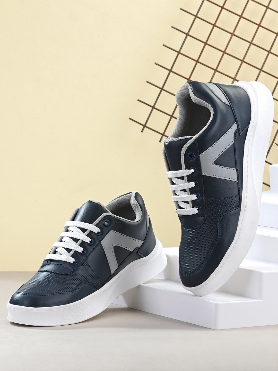 

Killer Men Navy Blue Mesh Sneakers