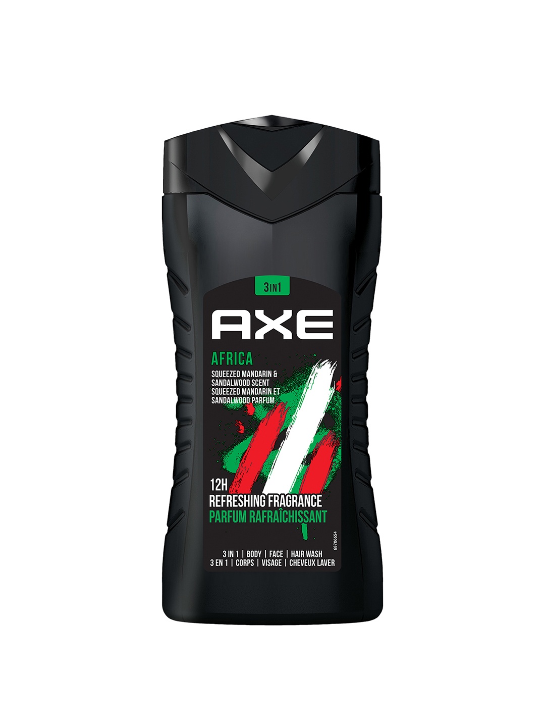 

AXE Men Africa 3-In-1 Face Hair & Body Wash with Long-Lasting Fragrance - 250ml, Black