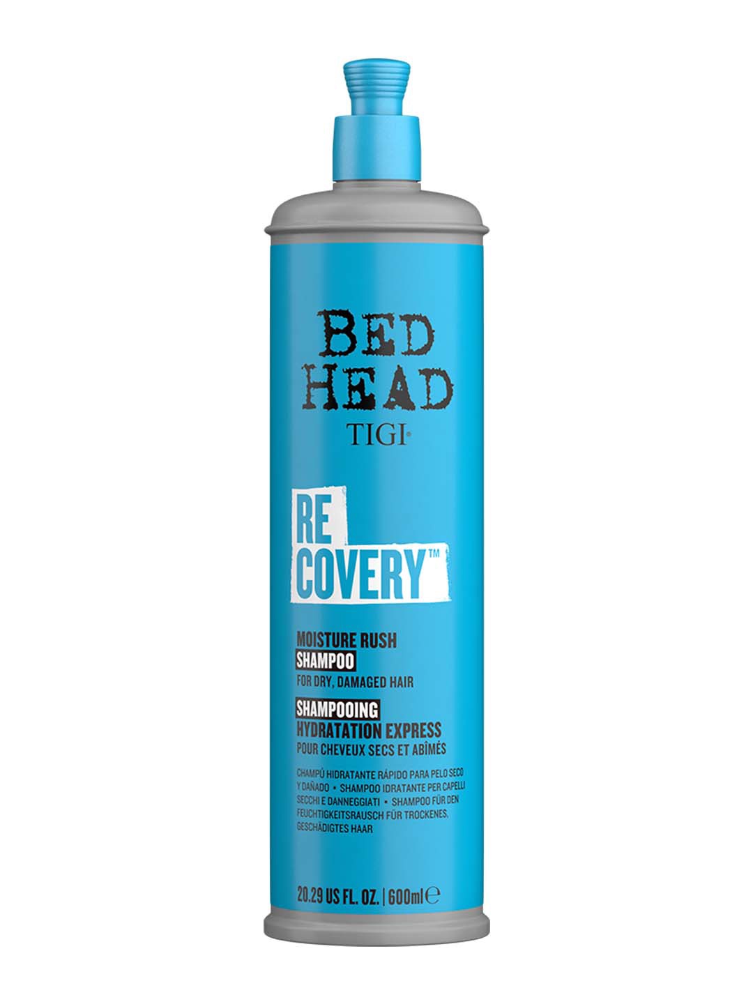 

TIGI Bed Head Recovery Moisture Rush Shampoo for Dry & Damaged Hair - 600ml, Blue