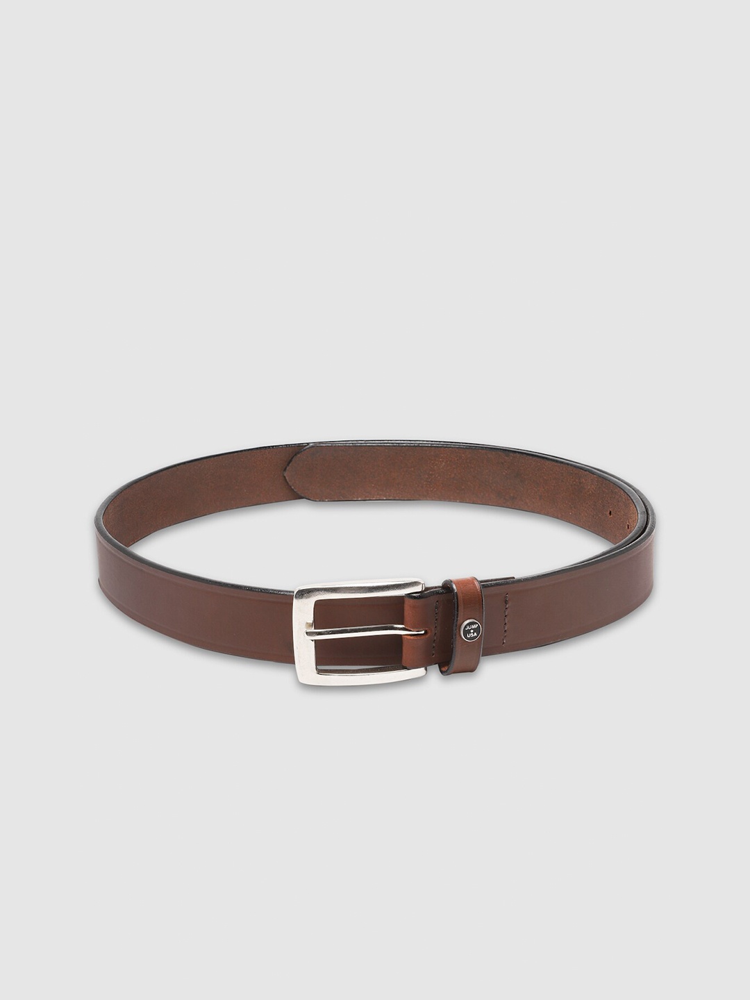 

JUMP USA Men Tan Leather Formal Belt
