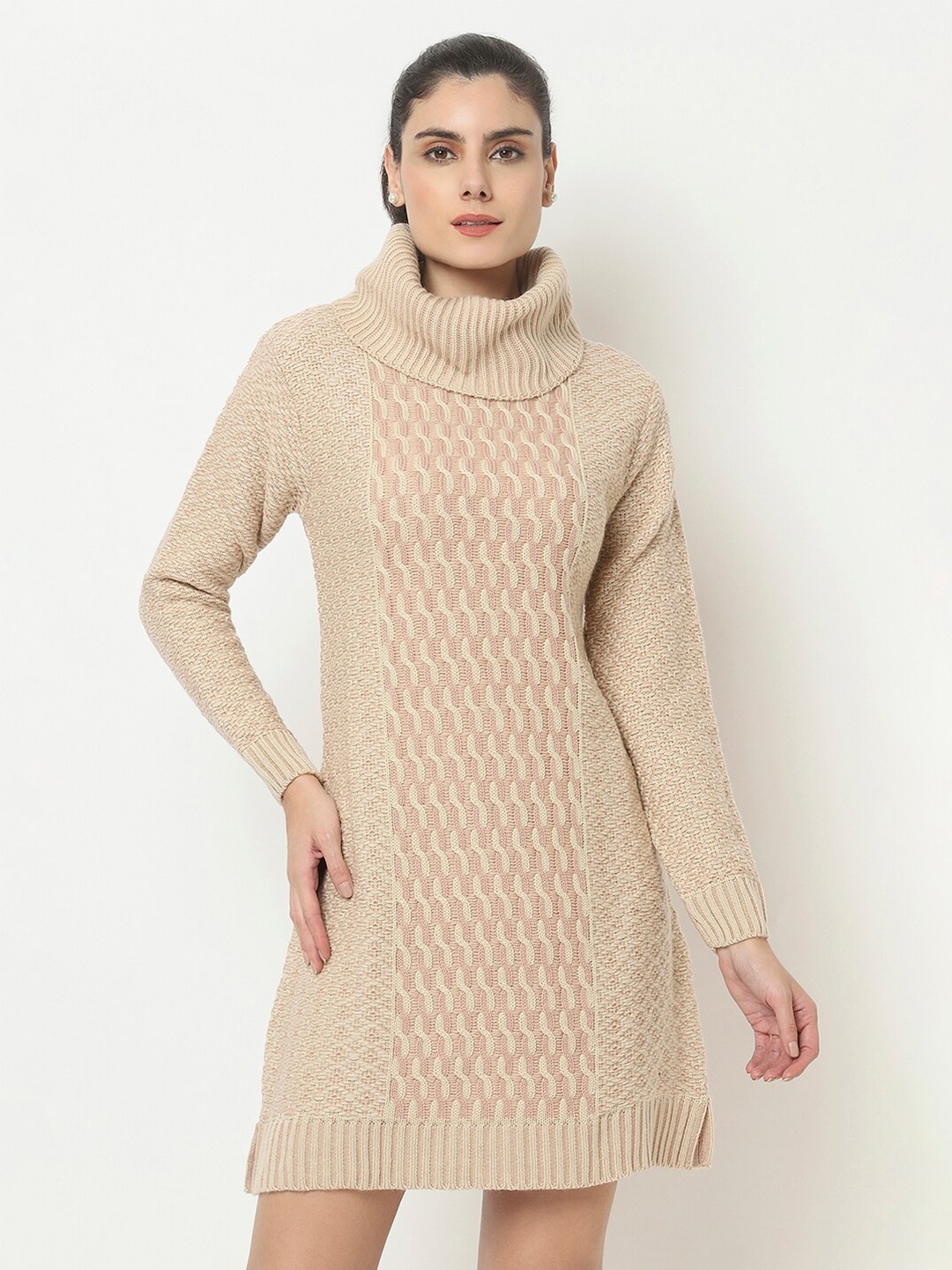 

Knitstudio Beige & Pink Sweater Dress