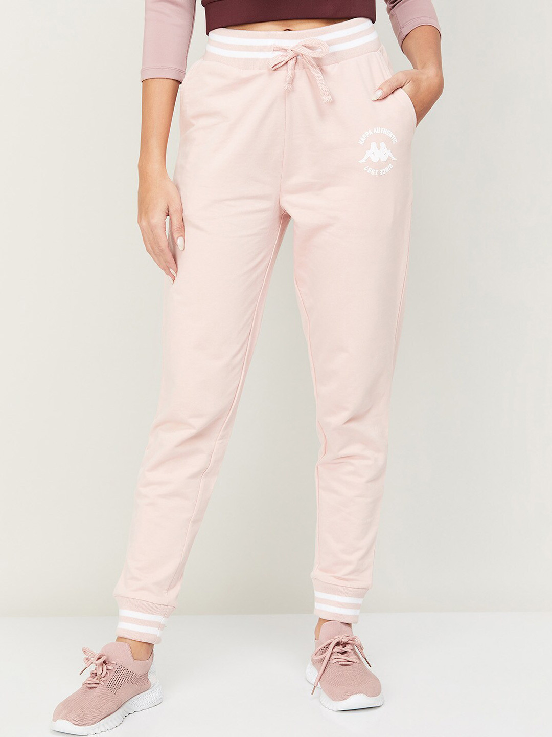 

Kappa Women Pink Solid Jogger
