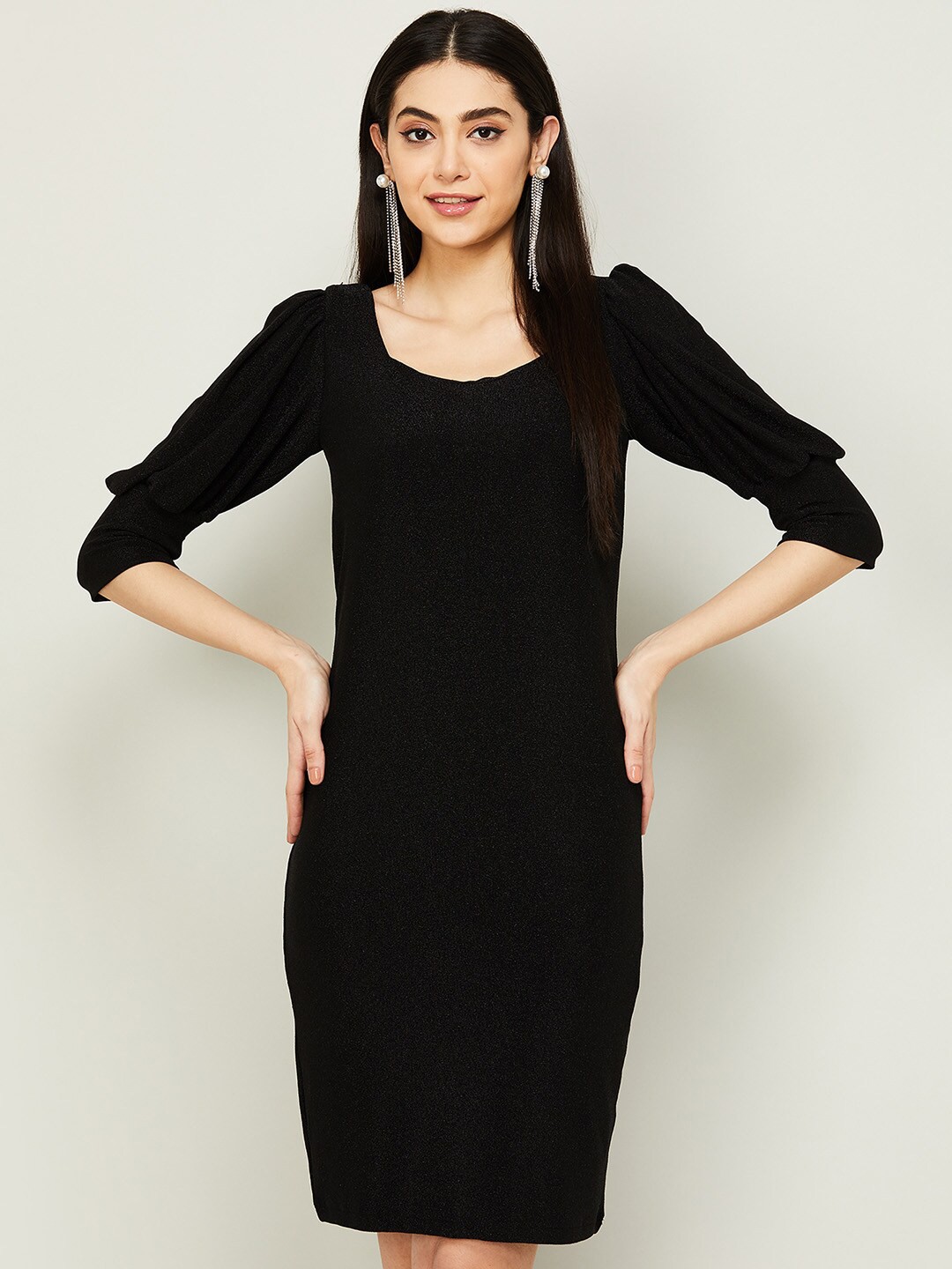 

CODE by Lifestyle Women Black Sheath Dress