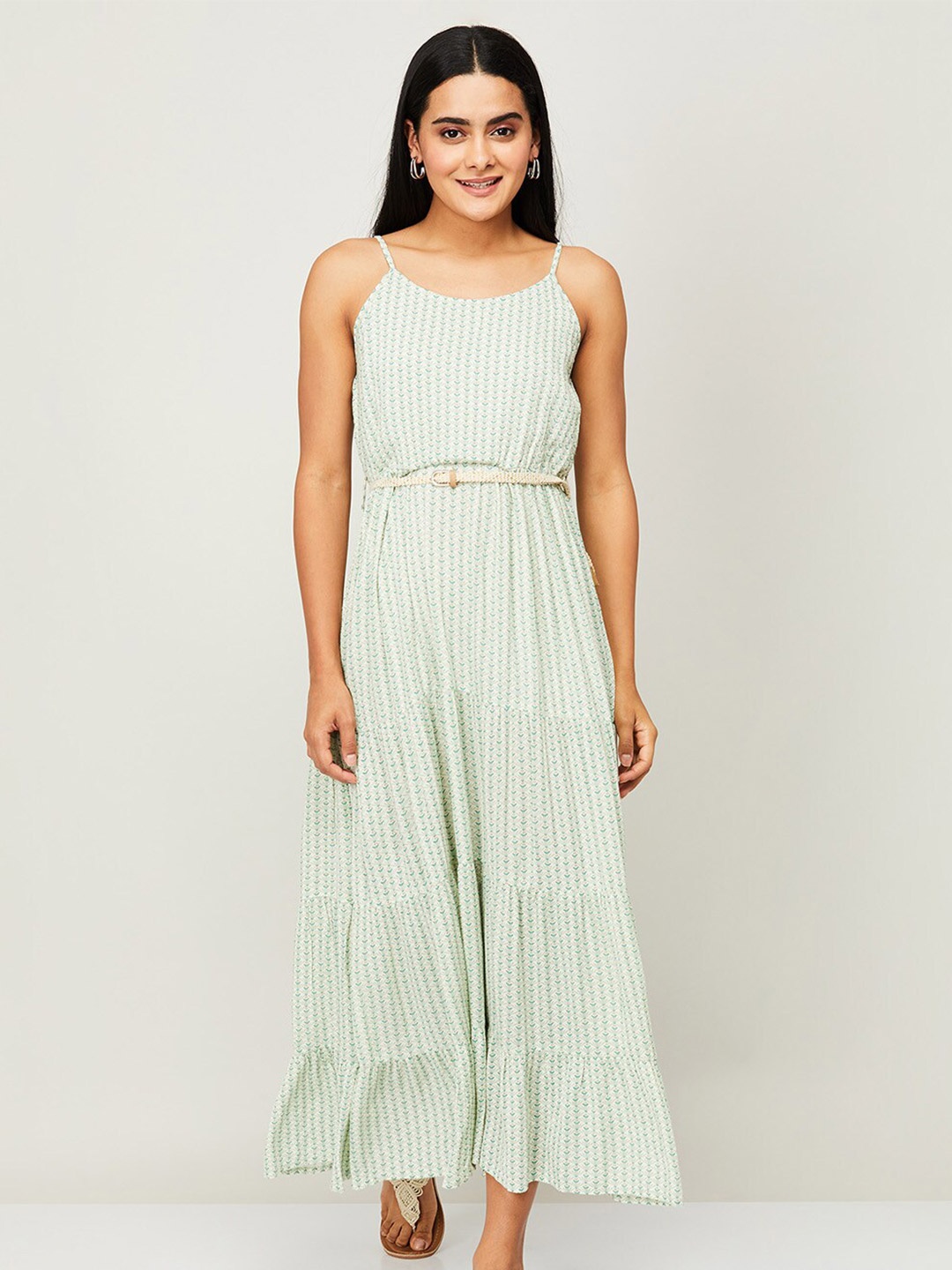 

Fame Forever by Lifestyle Grey Striped Denim Maxi Maxi Dress